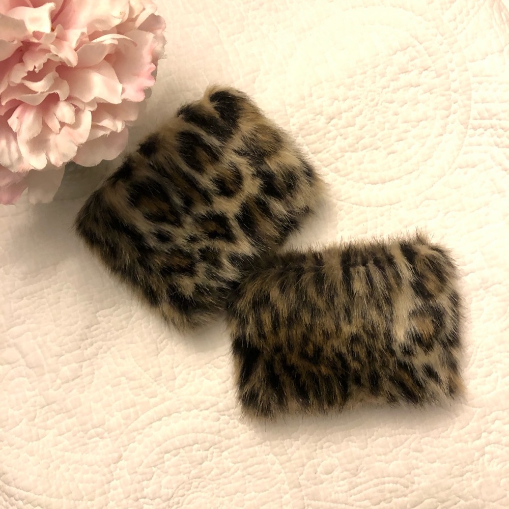 Leopard Fur Cuff Links